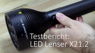 LED Lenser X212 im Taschenlampen Test [upl. by Einotna9]