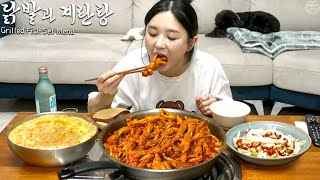 Real Mukbang Spicy Chicken Feet amp Soju ☆ Crab Egg Soup Recipe [upl. by Dnana]