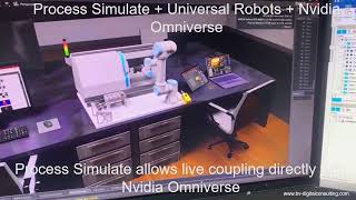 Process Simulate  Universal Robots  Nvidia Omniverse  digital twin [upl. by Latimer999]