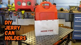 Making my own jerry can holders for the toy hauler  First attempt tigwelding [upl. by Boylan]