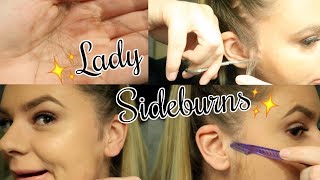 SHAVING MY LADY SIDEBURNS [upl. by Anyal]