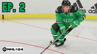 First Game In History  NHL 24  Franchise Ep2 [upl. by Lilhak]