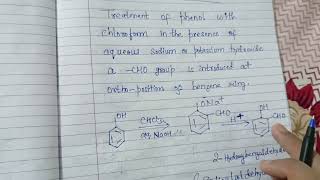 Reimer Tiemann Reaction class 12 JEENeet viral physicswallah [upl. by Norse511]