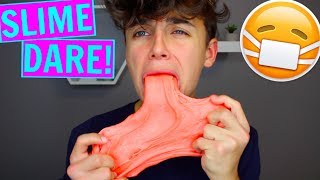 EXTREME SLIME DARES GONE WRONG I Ate Slime Slime dare challenges [upl. by Zuckerman]