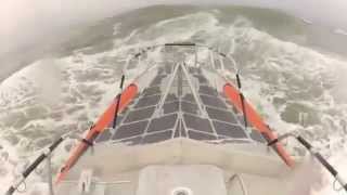 Coast Guard Station Chathams Crashing Through Merrimack River Surf [upl. by Manley]