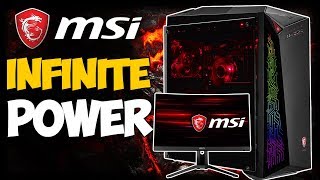 INFINITE POWER MSI Infinite A 8RC Gaming PC  OPTIX MAG271CR Curved Monitor Review [upl. by Eineeuq510]