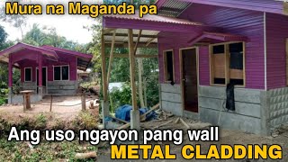 Pinag samang CONCRETE AT METAL CLADDING ang uso ngayon Tipid na maganda pa [upl. by Art]