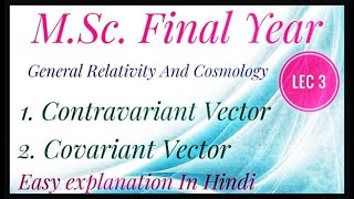 contravariant and covariant tensorscontravariant and covariant tensors in hindi lec3 [upl. by Anecuza]