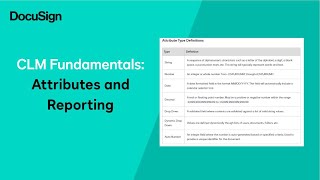 Core CLM Fundamentals Attributes and Reporting [upl. by Holms]