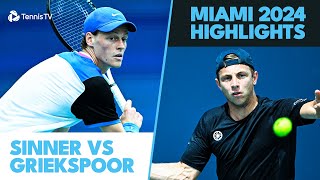 Jannik Sinner vs Tallon Griekspoor Highlights  Miami 2024 [upl. by Pietra495]