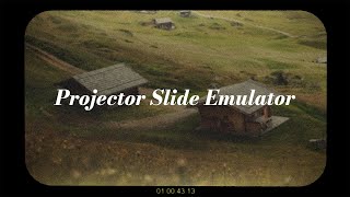 Projector Slide Emulator  Premiere Pro  4K [upl. by Anaitsirc]