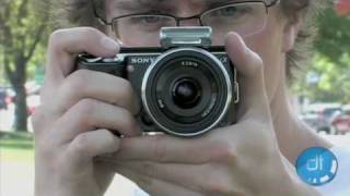 Sony Alpha NEX5 HandsOn Review [upl. by Halda]