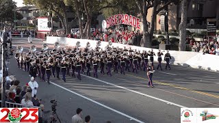 USMC West Coast Composite Band  The Marines Hymn  2023 Pasadena Rose Parade [upl. by Wendolyn]