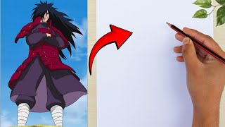 how to draw madara full body  madara drawing anime drawing [upl. by Hallerson976]