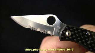 Knife Review Spyderco Lady Bug CF vid request from thenextarcher [upl. by Anatnahs990]