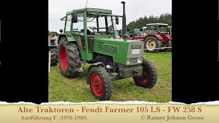 Alte Traktoren  Fendt Farmer 105 LS  FW 258 S Ausführung F Hinterradantrieb 19761980 [upl. by Enybor99]