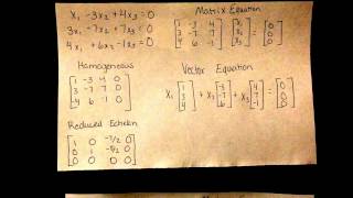 Trivial and Nontrivial solutions [upl. by Adnalro399]