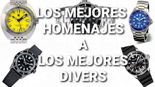 LOS MEJORES HOMENAJES A LOS MEJORES DIVERS Pagani design Steeldive San Martin Seestern y más [upl. by Zetnauq]