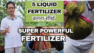 5 Magical Liquid Fertilizer for plants  Max flowers  bright and big flowers  Rooftop Organics [upl. by Eixela221]