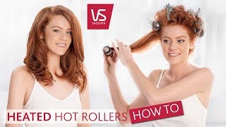 How To Use Heated Hair Rollers To Get Long Lasting Volume  VS Sassoon [upl. by Croteau]