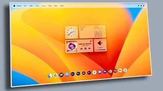 How To Give Windows 11 A Stylish Macos Makeover With Dynamic Wallpaper [upl. by Lahcym]