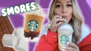 Starbucks Smores Frappuccino Taste Test  YesHipolito [upl. by Idaf]