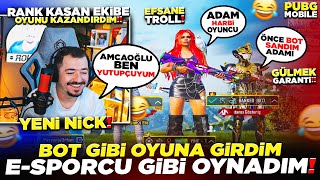 BOT GİBİ OYUNA GİRDİM 😂 E SPORCU GİBİ OYNADIM  ADAMLAR ŞOK GEÇİRDİ  PUBG MOBİLE [upl. by Alake423]