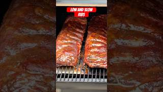 Low and Slow BBQ Ribs bbq ribs pelletsmoker pellegrills [upl. by Leamse]