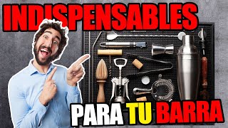 HERRAMIENTAS y UTENSILIOS BÁSICOS muy NECESARIOS para BARTENDERS [upl. by Lorac]