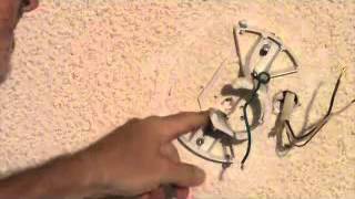 How to attach a ceiling fan mounting bracket [upl. by Assirim900]