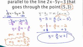 Parallel and Perpendicular  Equations [upl. by Obadias298]