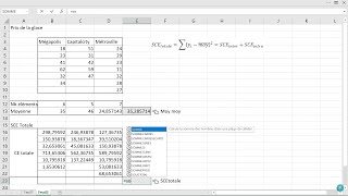 ANOVA  Calculer la SCE TOTALE  Exemple Explications amp Fonctionnement  Tests Statistiques [upl. by Mcclary]