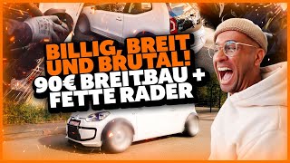 JP Performance  BILLIG BREIT und BRUTAL 90€ Breitbau  Fette Räder  Volkswagen Up [upl. by Eahsed563]