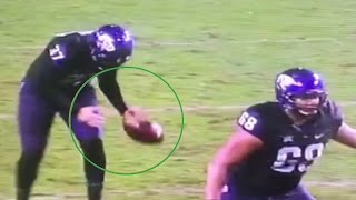 Baylors Shawn Oakman Absolutely Destroys TCU Punter Ethan Perry [upl. by Pinsky846]