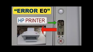 HP Printer Error E0  HP Printer Error  DSK [upl. by Monarski]