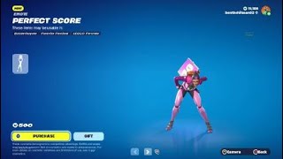 Fortnite January 27th Item Shop Perfect Score Emote [upl. by Macguiness]