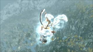 Skyrim  Mountain Falling Glitch [upl. by Waiter]