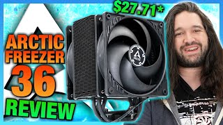 Arctics New 28 Freezer 36 Air Cooler amp Contact Frame CPU Cooler Review amp Benchmarks [upl. by Nicolas]