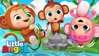 Cheeky Monkeys Song  Little Angel Kids Songs amp Nursery Rhymes [upl. by Tillo]