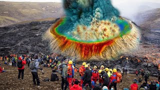 Terrifying 3 minutes after Yellowstone volcano eruptedwhen earth split openthe whole land rumbled [upl. by Htaras]