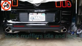 Roush axle back exhaust mustang gt [upl. by Larcher639]