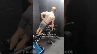 Cet exercice peut SAUVER ton DOS fitness bodybuilding musculation powerlifting [upl. by Harty816]