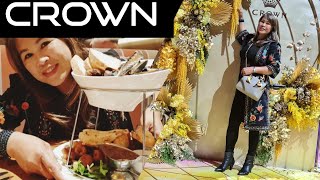 DINNER AT CROWN CASINO WITH FRIENDS CROWN CASINO BURSWOOD PERTH lizasfergie vlog [upl. by Atenek555]