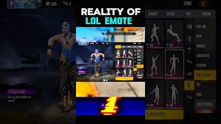 Reality Of Lol Emote 🤯 freefire trending shorts [upl. by Halland959]