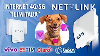 NetyLink internet Rural ilimitada FWA 4G5G da Elsys usando Amplimax [upl. by Nomzzaj]