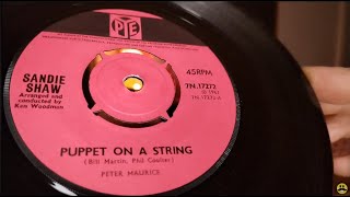 Puppet On A String  Sandie Shaw  1967 PYE 45rpm Vinyl Single  1976 Bush Scene One A1006 System [upl. by Laurie]