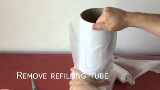 Refilling Your Sangenic Nappy Bin with Cheaper Refills [upl. by Dnob]