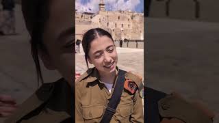 I asked an Israeli soldier What are you praying for at the Western Wall [upl. by Aivatnuahs]