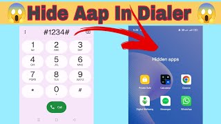 How To Hide Aaps In Dialer Games Aaps  2024  Dialer Me Aaps Hide Kaise Kare 2024 [upl. by Nolasba]