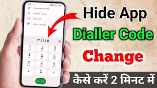 how to change lock in hide app dialer password change kaise karen  app hide dialer code change [upl. by Erda769]